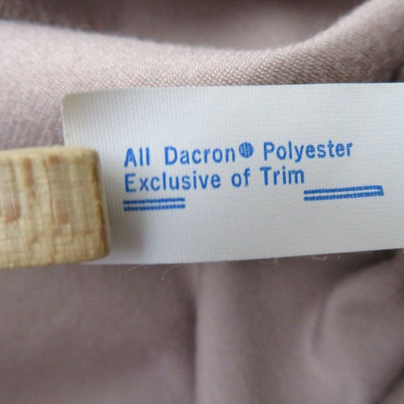 Vintage 70s Full Length Bath Robe M Brown Quilted Neckline Tie Waist USA Made - Picture 11 of 12